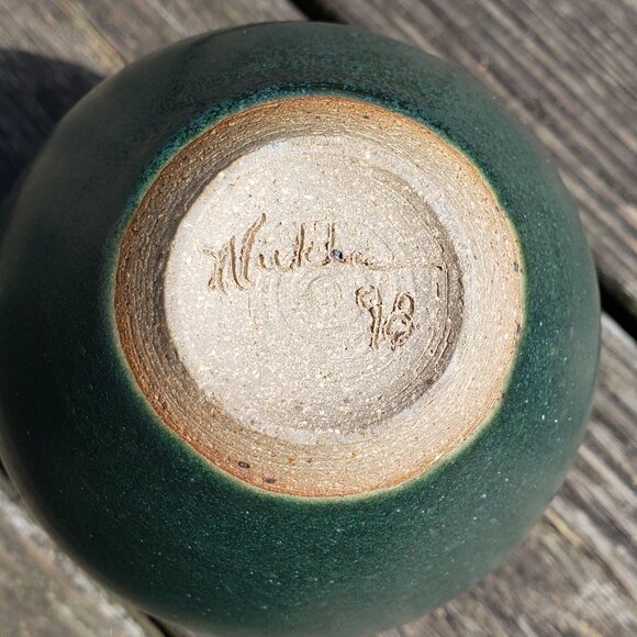 1998 Artist Signed Glazed Studio Pottery - Picture 3 of 3